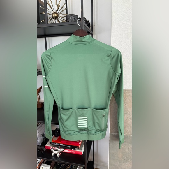 NWT Rapha Pro Team Long Sleeve Thermal Jersey Men’s Small Dark Green/Pale Green - Picture 3 of 4
